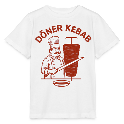 Döner Kebab Kinder T-Shirt - Weiß