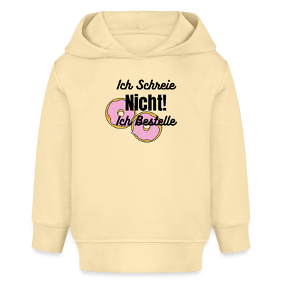 Ich Bestelle Baby Bio-Hoodie - Creme