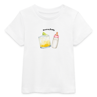 Drinking Buddy Baby Bio-T-Shirt - Weiß