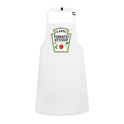 Ketchup Schürze für Kinder - Weiß