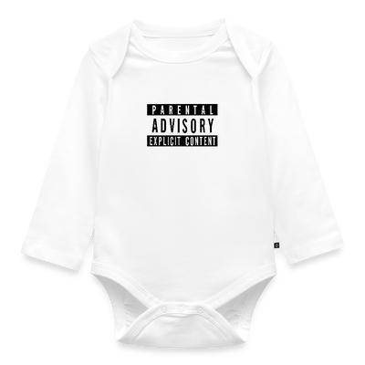 Advisory Baby Bio-Langarm-Body - Weiß