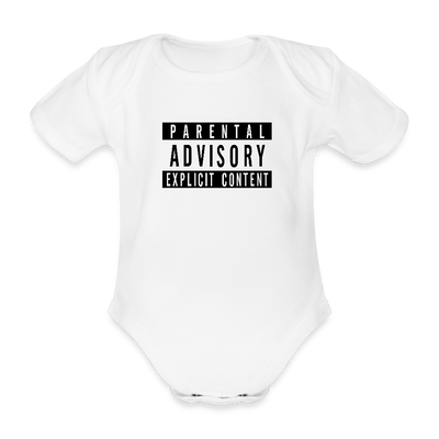 Advisory Baby Bio-Kurzarm-Body - Weiß
