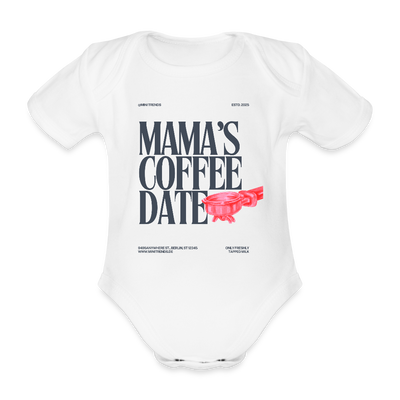 Mama's Coffee Date Bodysuit - Weiß