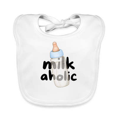 Milk Aholic Baby Bio-Lätzchen - Weiß