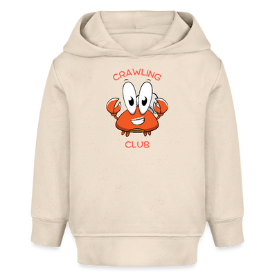 Crawling Club Baby Bio-Hoodie - Weißgrau