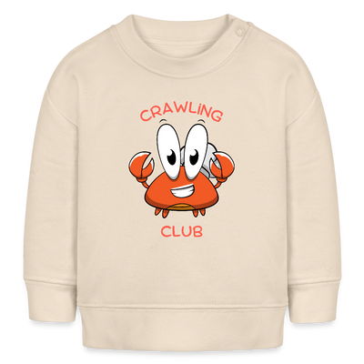 Crawling Club Bio-Sweatshirt - Weißgrau