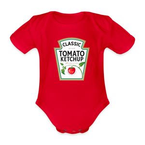 Ketchup Baby Bio-Kurzarm-Body - Rot