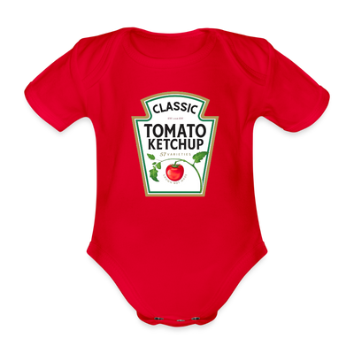 Ketchup Baby Bio-Kurzarm-Body - Rot