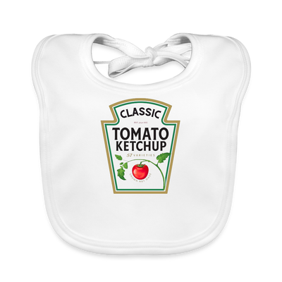 Ketchup Baby Bio-Lätzchen - Weiß