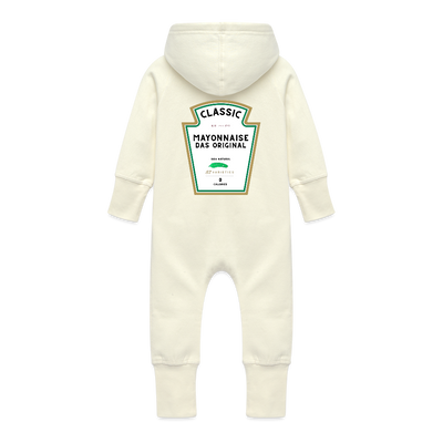 Mayo Baby Bio-Sweat Overall mit Kapuze - Vanille-Milchshake